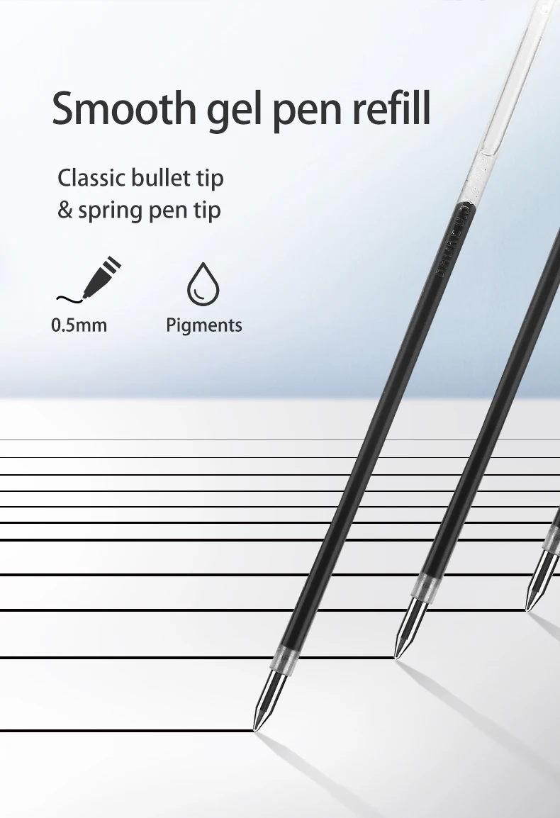 BAOKE PC1969 6 Stück mehrfarbige Gelstifte 0,5 mm 4-in-1-Farbstifte für Studenten, feine Spitze, Stifte für Planer, Journaling, sortiert – Detail 5