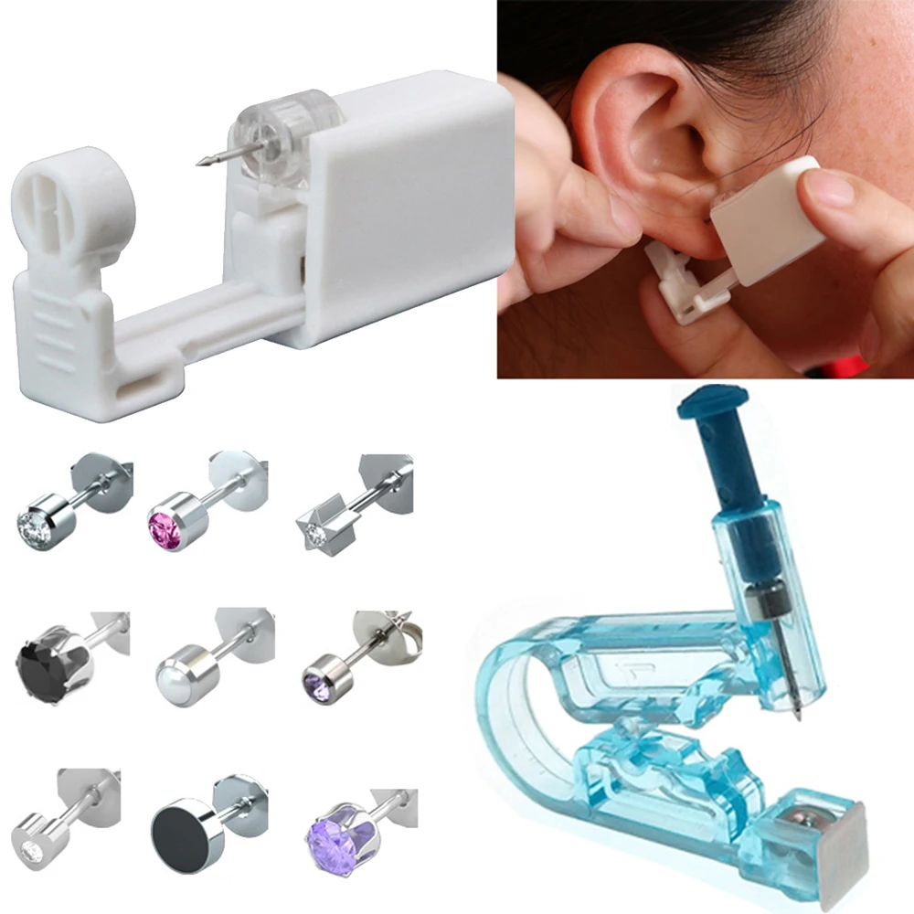 1/2/4Pcs Disposable Sterile Ear Piercing Unit Cartilage Tragus Helix