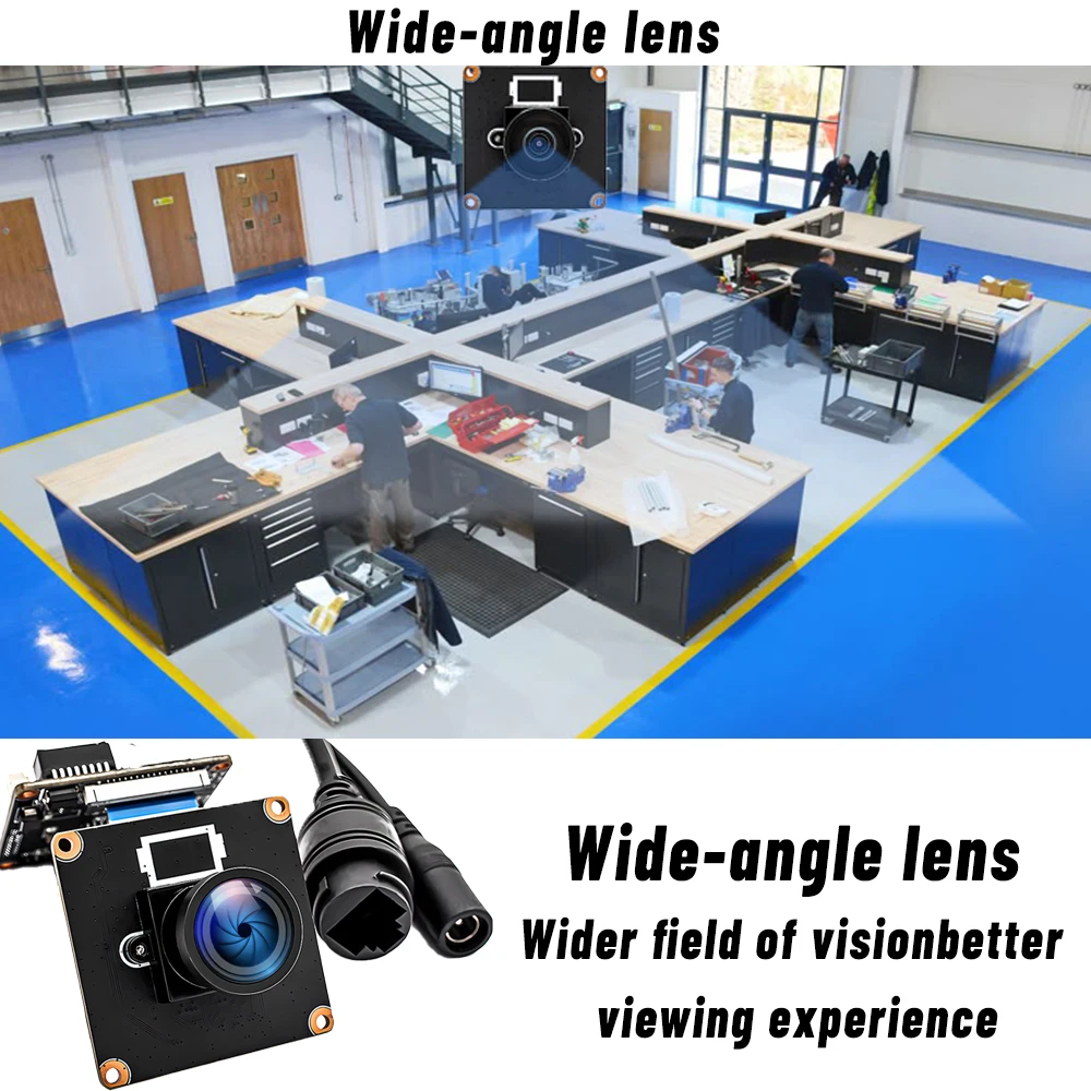 4K 30FPS POE IP Camera 8MP Webcam Board IMX415 CMOS With No Distortion Lens Supp