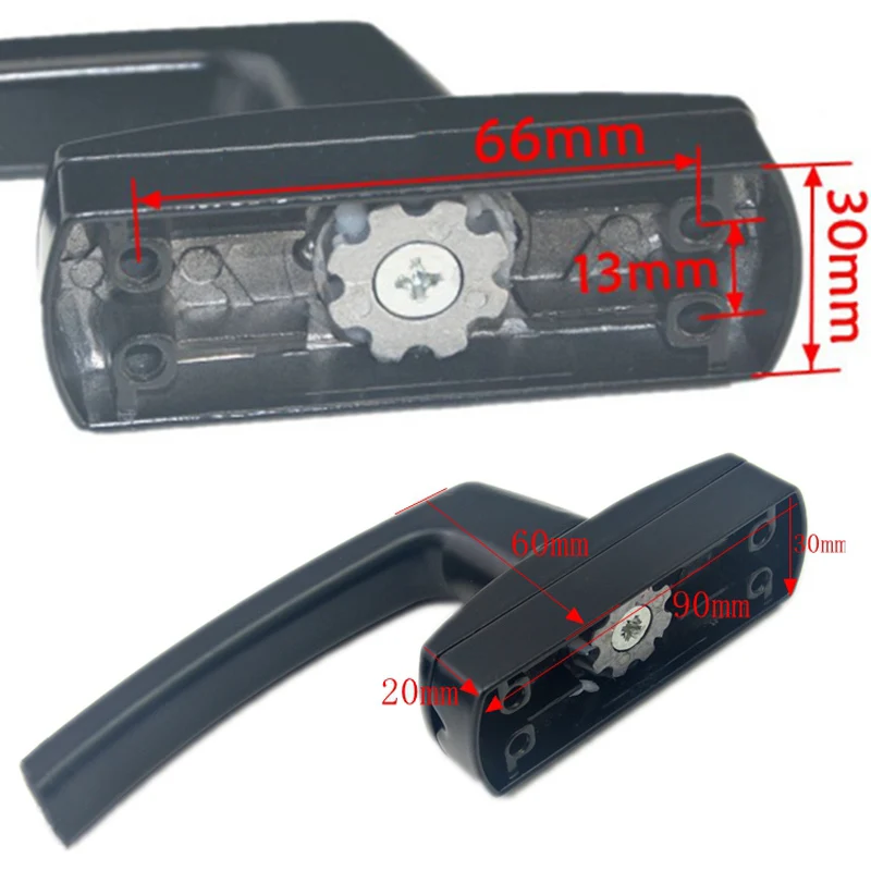 Description Picture 4 of itemZinc Alloy Plastic Steel Sliding Door Drive Knob Glass Window Furniture Handle Cabinet Bathroom Balcony Pull Household Hardware