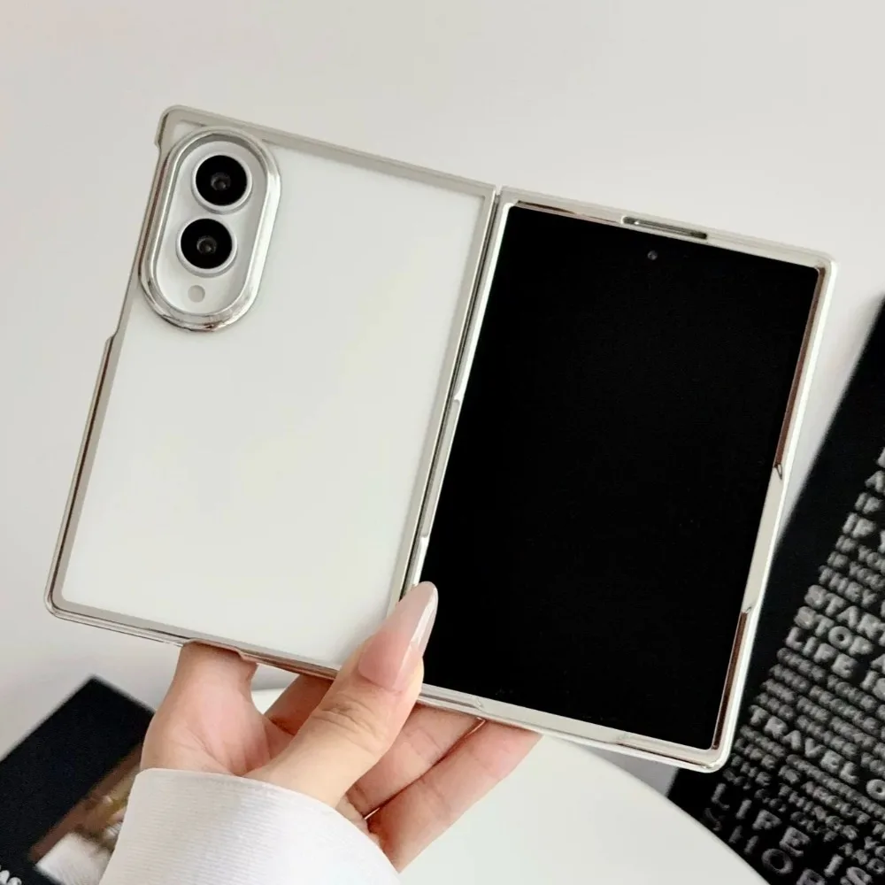 Luxury Plating Transparent Shockproof Case - Metallic Color Slim Design