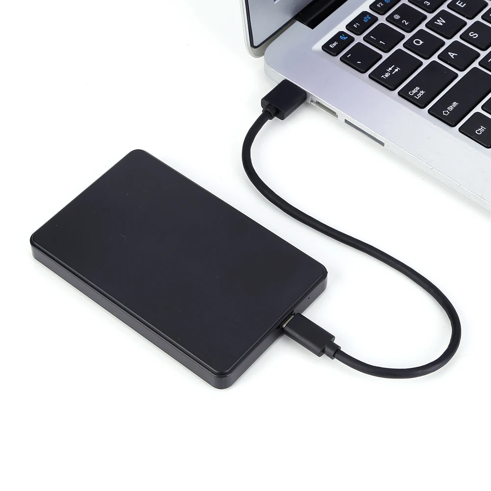 USB3.1 Mobile HDD Case with USB3.0 To Type-C Cable 2.5in Portable Harddisk Case Hot Swap Plug and Play for SATA 1/2/3 HDD Or SSD