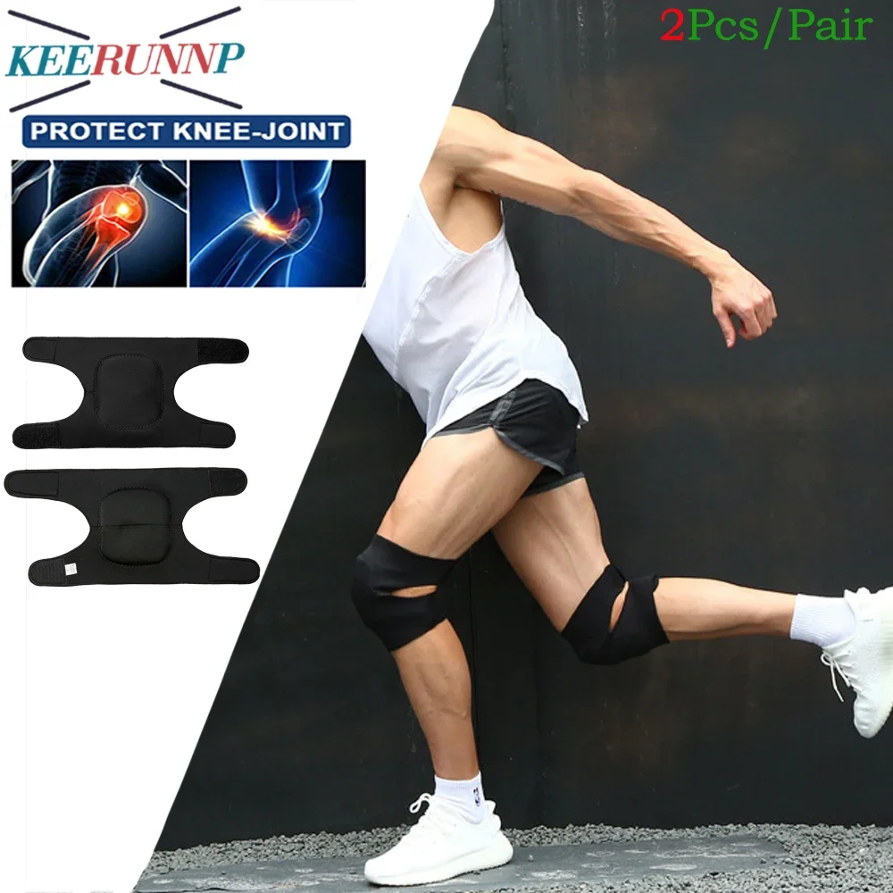 

1Pcs Collision Avoidance Kneepads with Thick Sponge Padding - Men Women Breathable Knee Braces Guard Adjustable Sports Knee Pads