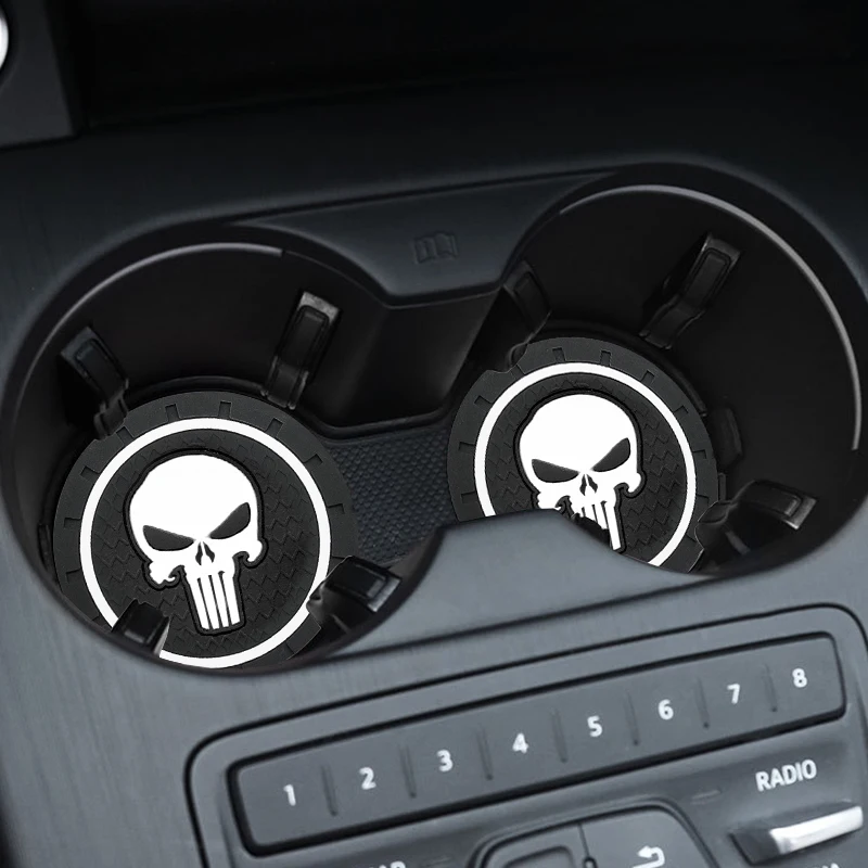 1/2pcs PVC Car Coaster Cup Holder Coasters Car Coaster Pads Silicone Anti Skid Pad Silicone Anti Slip Pad Non Slip Mat