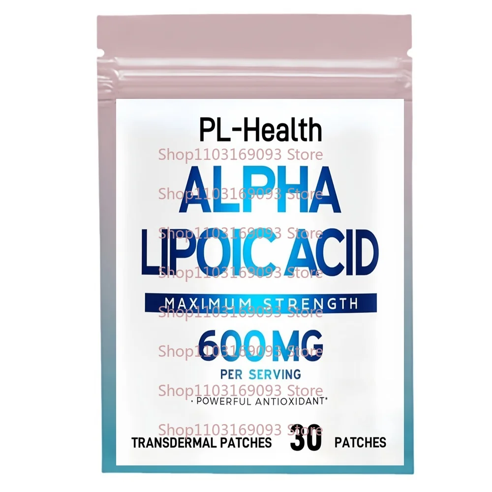 30 Patches Alpha Lipoic Acid Transdermal Patches- Potent Antioxidant for Neuropathy and Cardiovascular Health