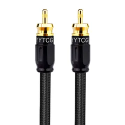 Premium Coaxial Digital Audio Cable - High - End RCA to RCA Male Connector - 8m (Black)