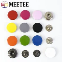 10/20Sets Meetee 12-17mm Colorful Snap Buttons Fasteners Press Studs for Sewing Leather Craft Clothes Bags Decor Accessories 2