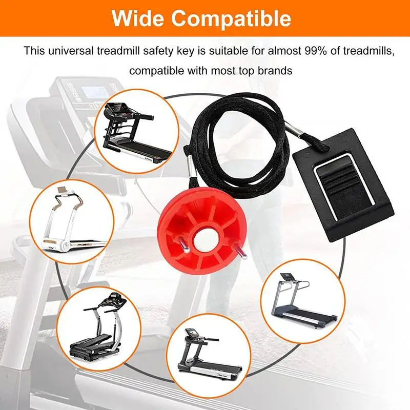 Treadmill safety switch universal treadmill key replacement round socket magnet automatic protection device gym accessories fitness equipment parts
