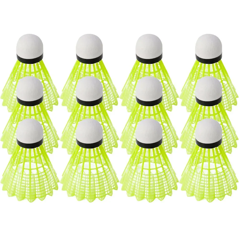 6/12PCS Green Badminton Balls Portable Badminton Travel Out
