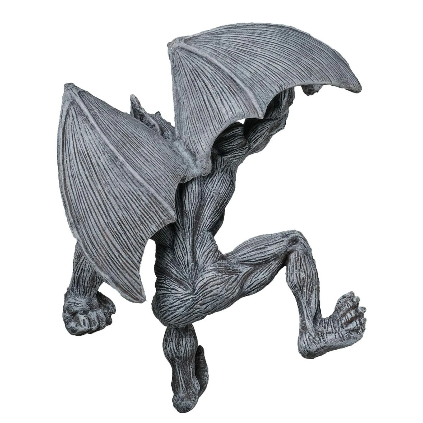 Statue Resin Sculpture Retro Gargoyle Ghost Statue Ornament Creative Innovative Home Decoration Wall Hanging Decor #WO