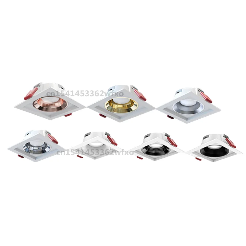 Dimmable COB downlight spotlight AC110-220V anti-glare deep embedded Led ceiling lamp wall washing lamp indoor lighting bulb led downlight recessed ceiling spotlight ceiling lamps