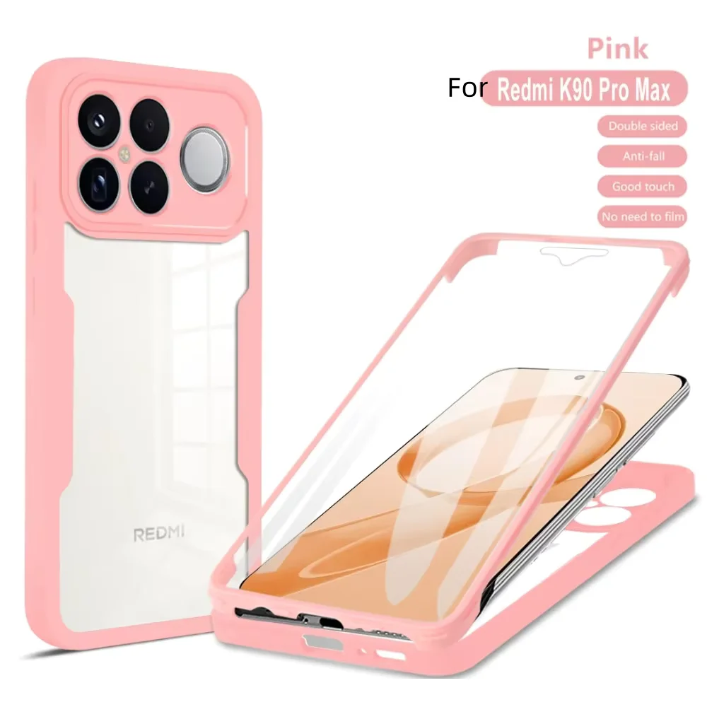 360° Full Body Protection Clear Silicone Shockproof Case with Screen Protector