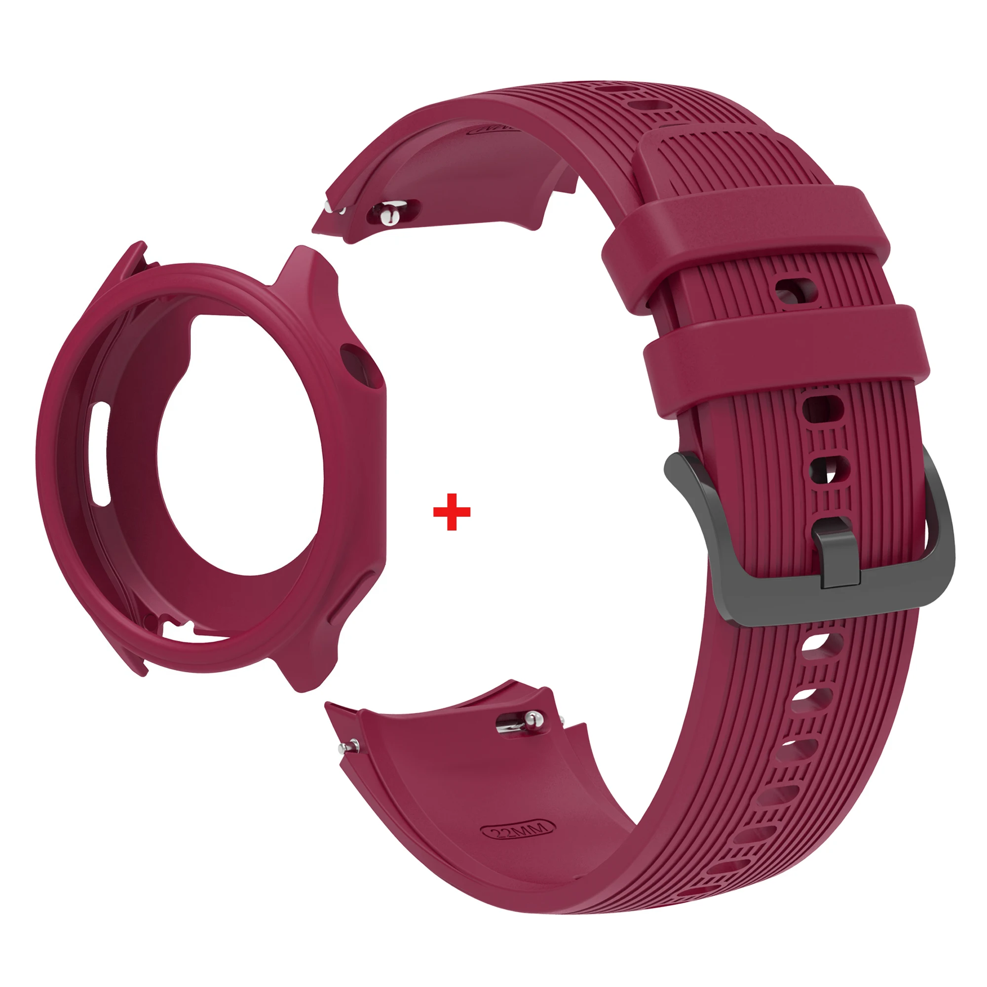 Silicone Protective Case with Strap for Smart Watches - Soft Protector Shell