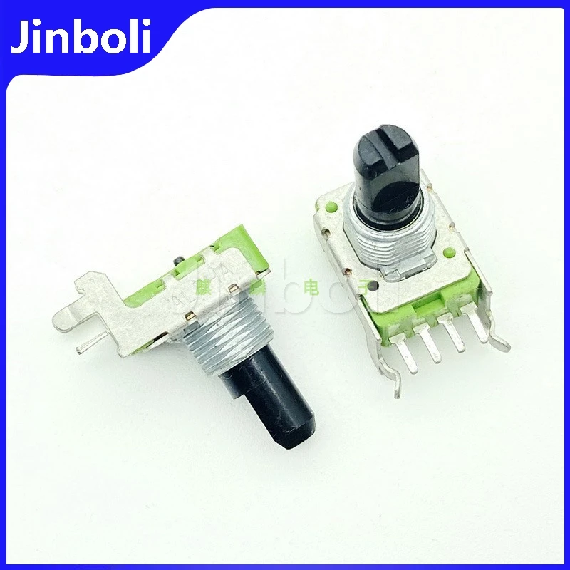 1PCS RK11 Type A10K Horizontal Single Row 4Pins Power Amplifier Mixer Effector Volume Potentiometer D Shaft Length 15mm