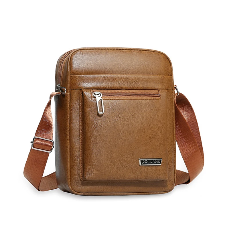 

2023 Fashion Men's Mini PU Leather Handbags Waterproof Bag For Man Male Cross Body Shoulder Messenger Bags Men's Casual Handbags