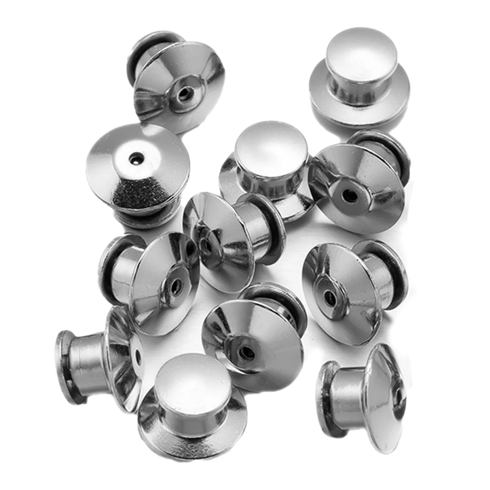 Safety Brooch Lock Metal Pins Back Keeper Caps Clasps 10/30/50pcs for DIY Jewelry Making Accessories Findings Supplies Crafts