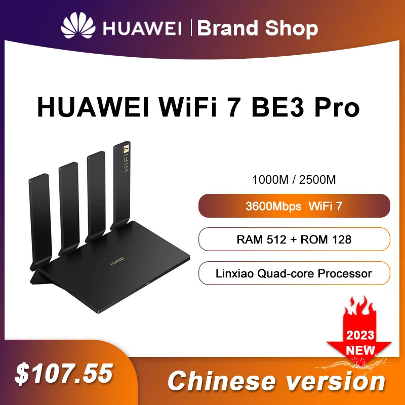 Original Huawei BE3 Pro Wi-Fi 7 Router Dual Band 1000M/2.5GE
