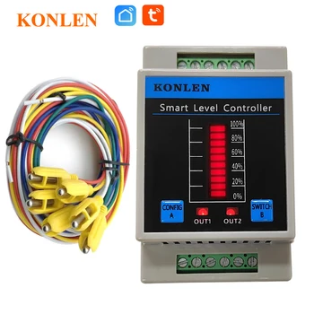 KONLEN Tuya Tank Water Level Sensor Controller Monitor WIFI Automatic Flood Leak Alarm Detector Smart Life Leakage Protection 1
