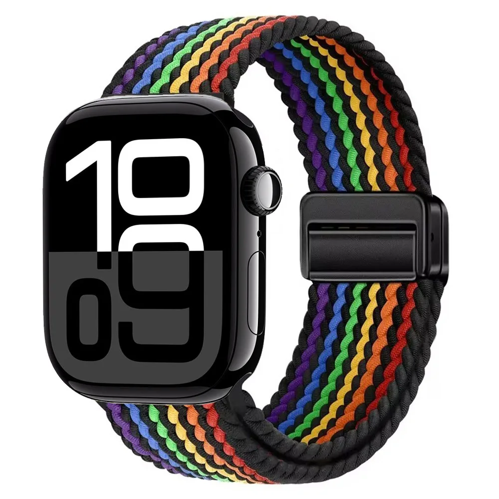 Nylon Braided Magnetic Strap for Apple Watch - Comfortable and Stylish Design