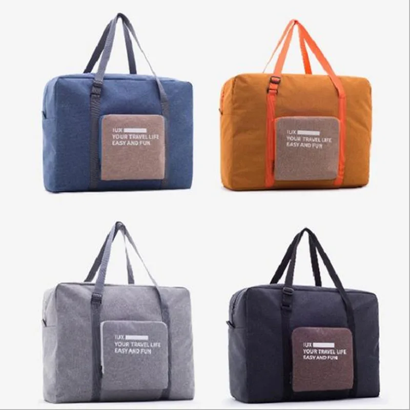 New Packable Carry-On Duffel Bag Women Folding Travel Bag Unisex Luggage Travel Handbag WaterProof Large Capacity