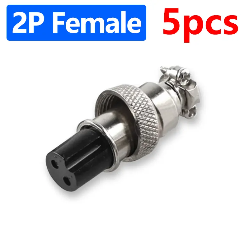 5pcs GX12 Aviation Connector 2 3 4 5 6 7 Pin Male Female M12 Connector Aviator Plug Socket image 7
