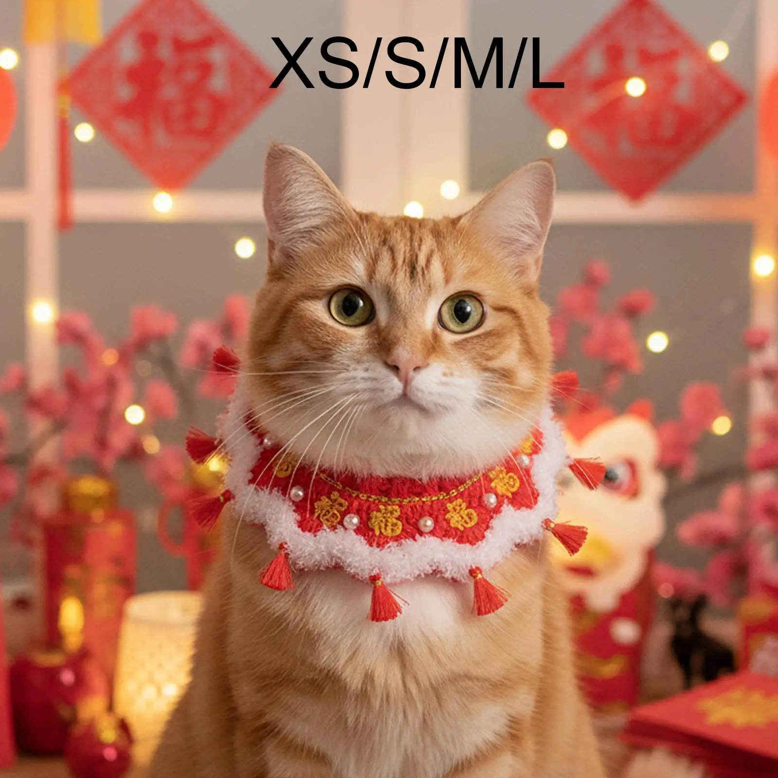 New Year Knitted Cats Collar ,Costume Accessory, Dress up Costume, Handwoven, Crochet Bib ,Adjustable ,Kitten Necklace Scarf New Year Knitted Cats Collar ,Costume Accessory, Dress up Costume, Handwoven, Crochet Bib ,Adjustable ,Kitten Necklace Scarf
