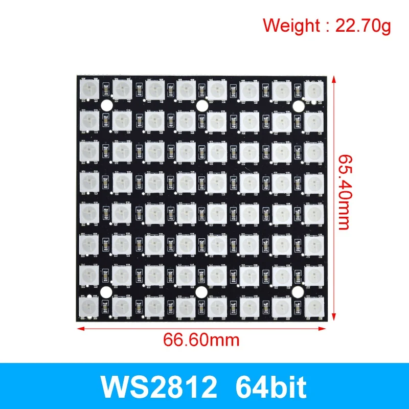 ตัวเลือกสินค้า 4 8 12 16 ช่อง WS2812 WS2812B WS 2811 5050 RGB LED โคมไฟโมดูล 5V 1Bit 4Bit 8Bit 12Bit 16Bit 24Bit Rainbow LED สําหรับ DIY