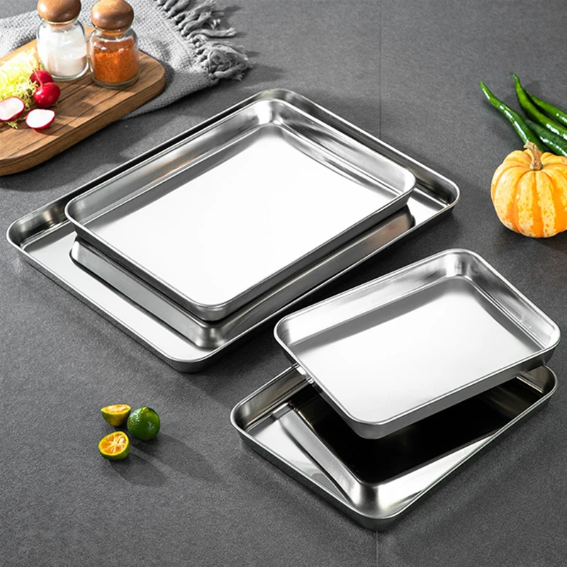 Stainless Steel Rectangular Bakeware With Handle 5