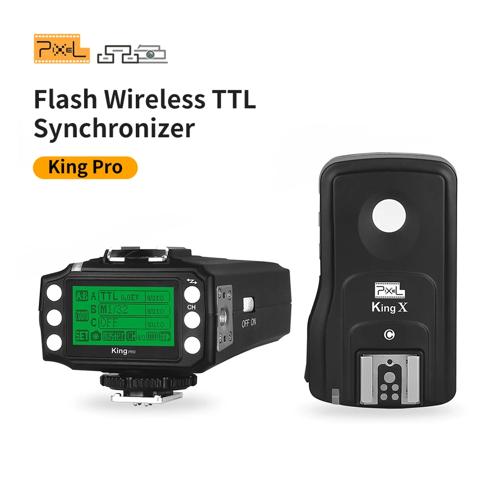 Pixel King Pro king xワイヤレス TTL  ニコン用 Amazon.com : Pixel 3rd Generation Wireless TTL Flash Trigger