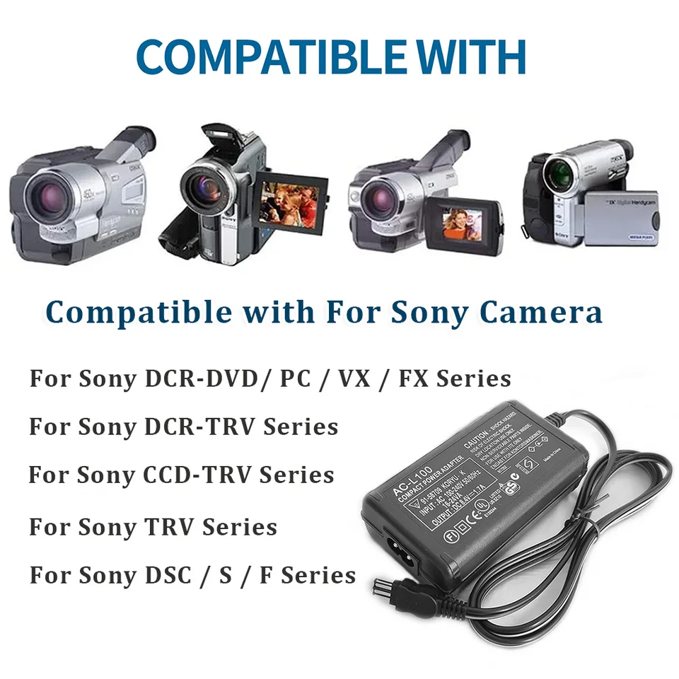 AC-L100C ソニーカメラ AC-L10A L10B L15 電源アダプタ NX100 AX2000
