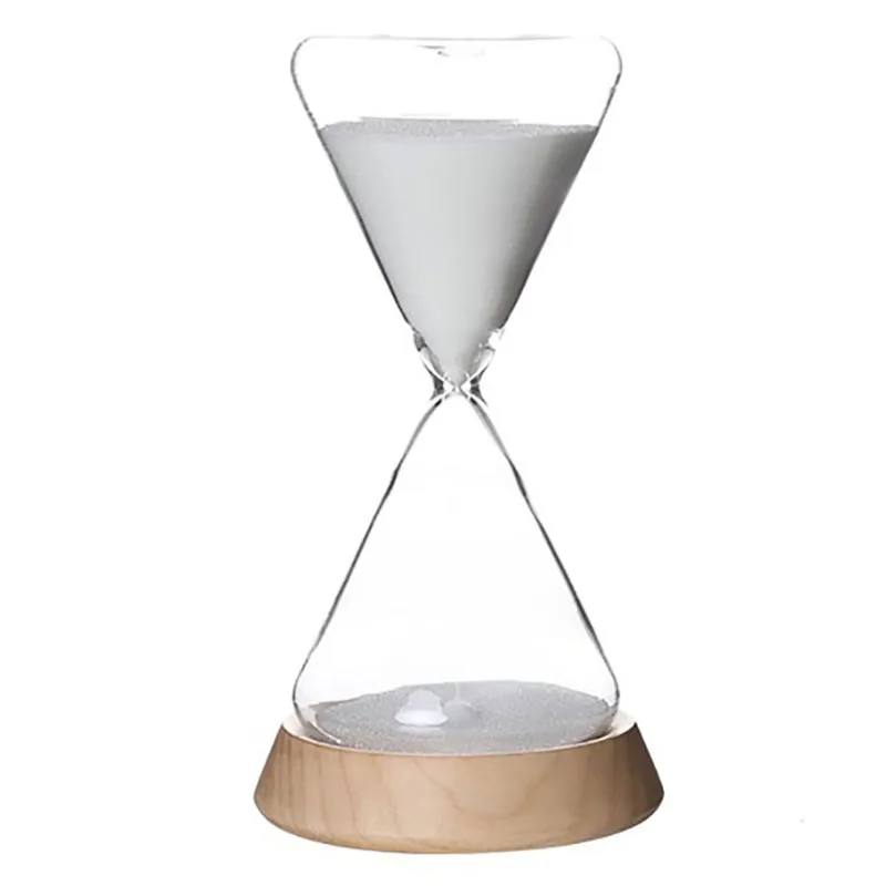 

Sand Clock 30 Minutes Beautiful Desktop Quicksand Hourglasses Timer with Base Home Decoration Ornament Handmade Hourglass Gift