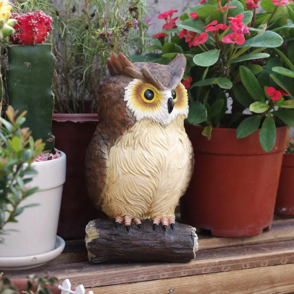 

Simulation Bird Realistic Owl Statue Home Decor Adorable Desktop Figurine Art Craft Sculpture Ornament Lovely Appearance for Owl