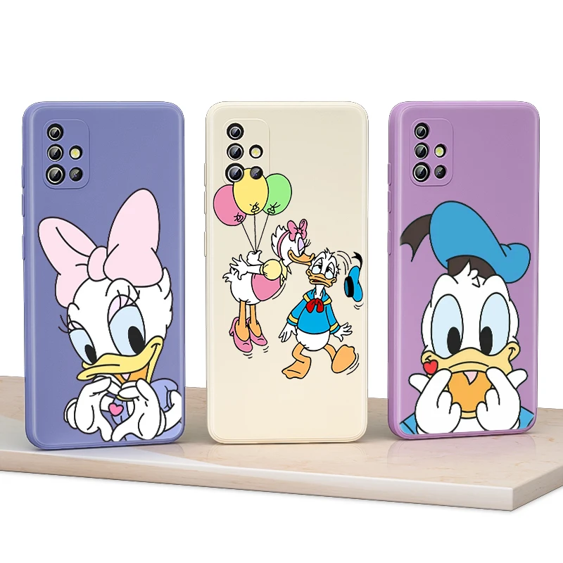 Love Donald Duck Coque De Telephone En Silicone Liquide Etui Pour Samsung Galaxy S22 Ultra Pro 2 2 A03s A13 A33 A53 3 A10 J5 J7 Aliexpress