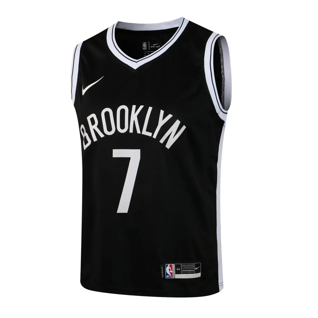 Nike Men's Basketball Jerseys, Fashionable, Solid-color, Durable, Stretchable, Printed, Sleeveless Basketball Jerseys, Black