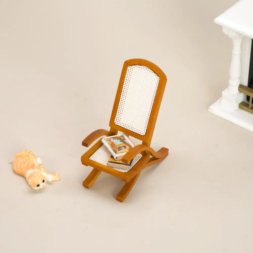 

Beautiful Wooden Rich Details Dolls House Mini Furniture Chair Model Play House Supply Miniature Chair Dollhouse Chair