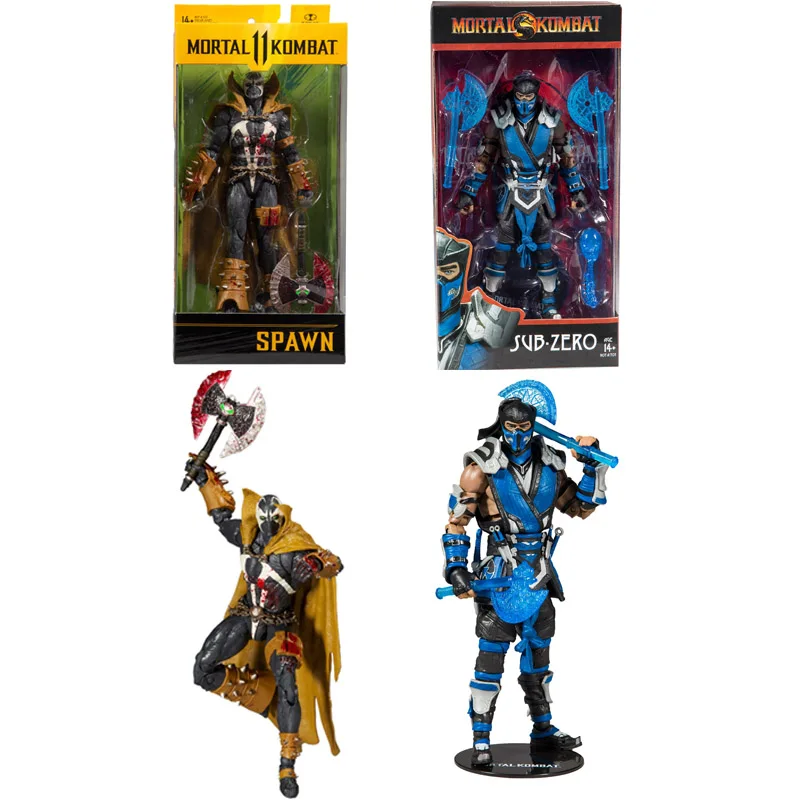 

McFarlane's 7-inch Articulation Hands-on Mortal Kombat Blood Edition Axe Orange Regeneration Man Blue Zero Degree Figure Model