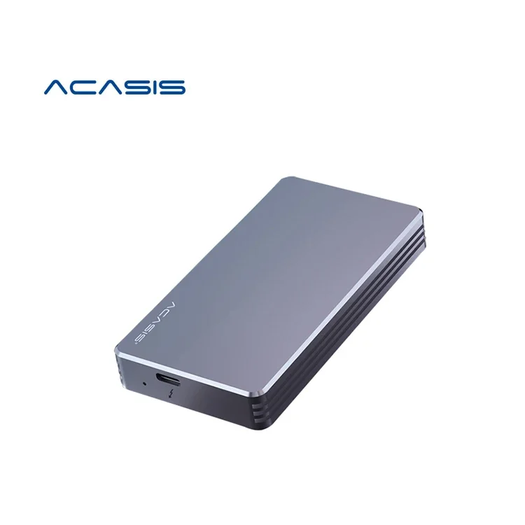 Acasis Ad Alta Velocità Thunderbolt 3 Enclosure 40Gbps Nvme M.2 Ssd Enclosure 2Tb Alloggiamento In Alluminio Type-C Con Cavo Thunderbolt 3