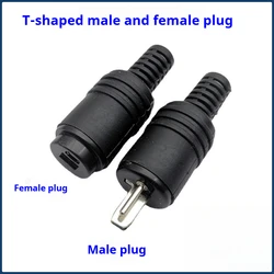 Black DIN Plug with Screw Terminals for Audio and Signal Connections (2 Pair  4 pcs)