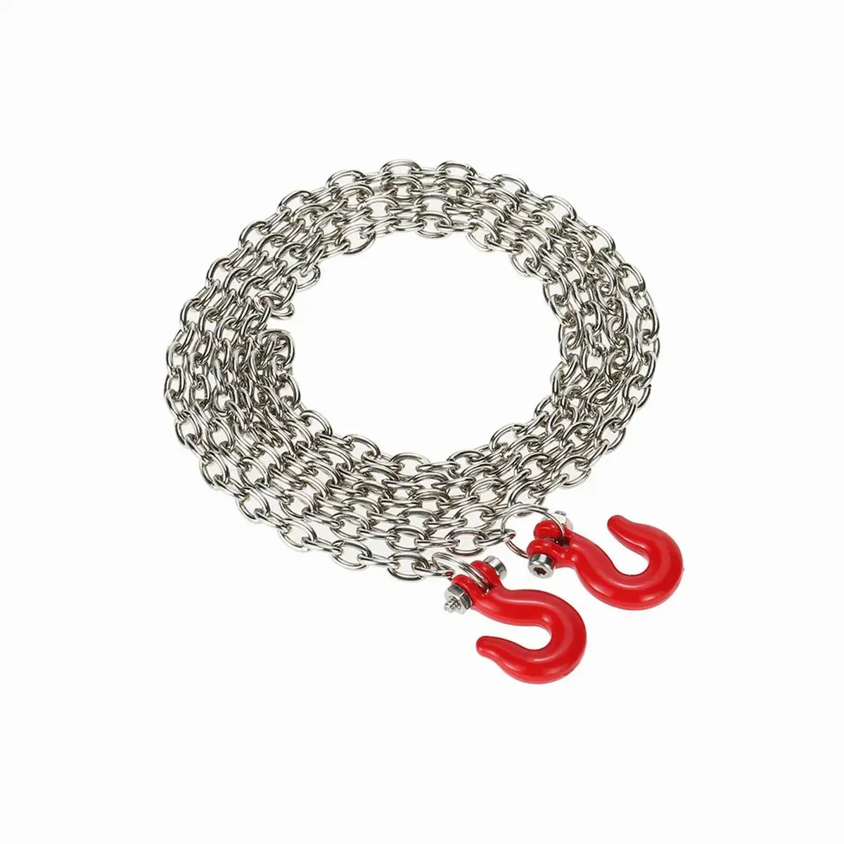 

Металлическая буксировочная цепь с крюком прицепа для 1/10 Axial SCX10 TAMIYA CC01 RC4WD D90 D110 внедорожный Радиоуправляемый грузовик