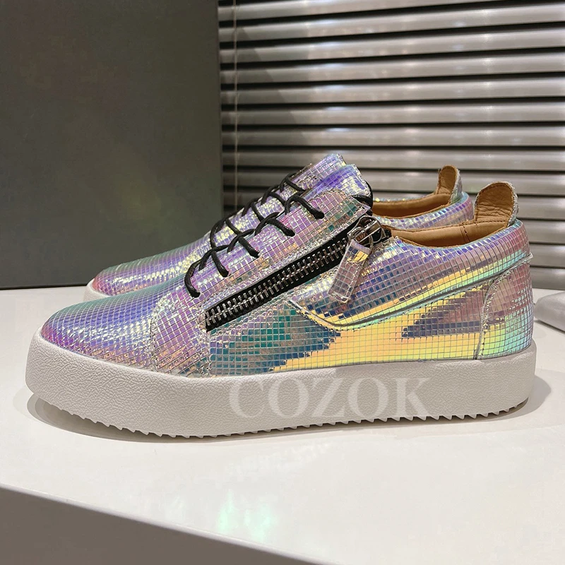 

Women Leisure Shoes Autumn New Lattice Upper Design Thick Bottom Loafers Non-slip Wear Resistant Round Head Lovers Shoes