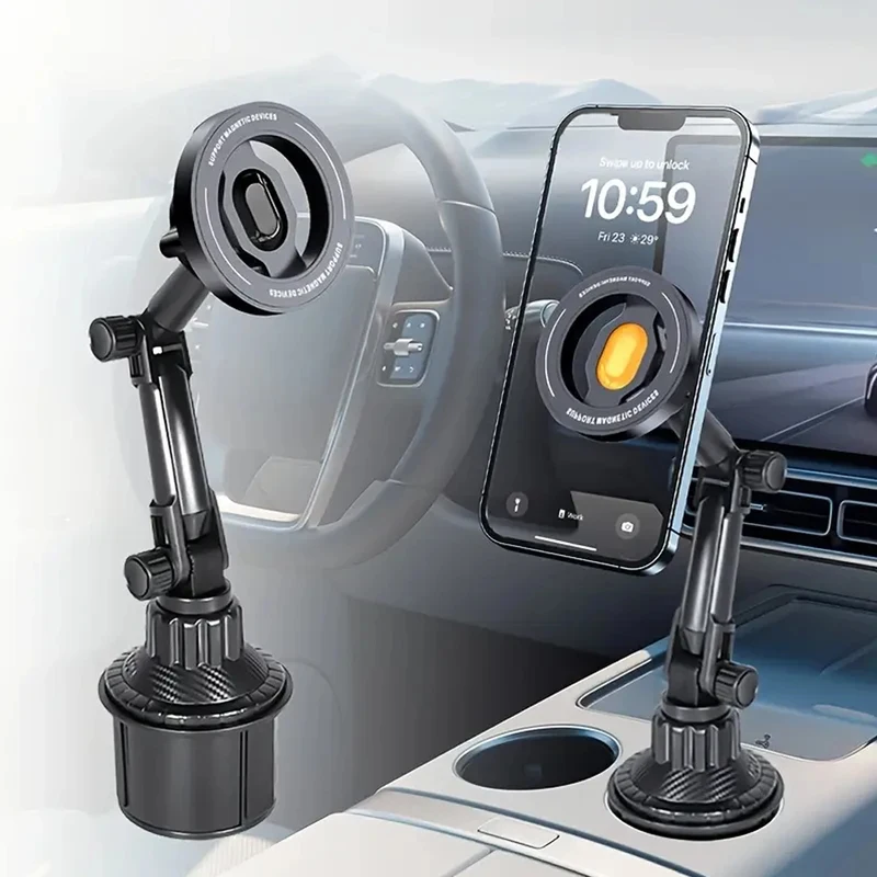 Magnetische Auto-Handyhalterung für Magsafe iPhone Samsung Xiaomi 360 ° Drehbarer Getränkehalter Universelle Handyhalterung