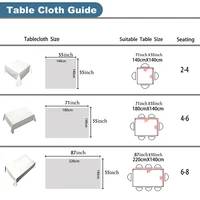 Floral Leaves Palm Leaves Printing Rectangular Waterproof Tablecloths for Table Party Decoration Dining TablesCover Manteles 6