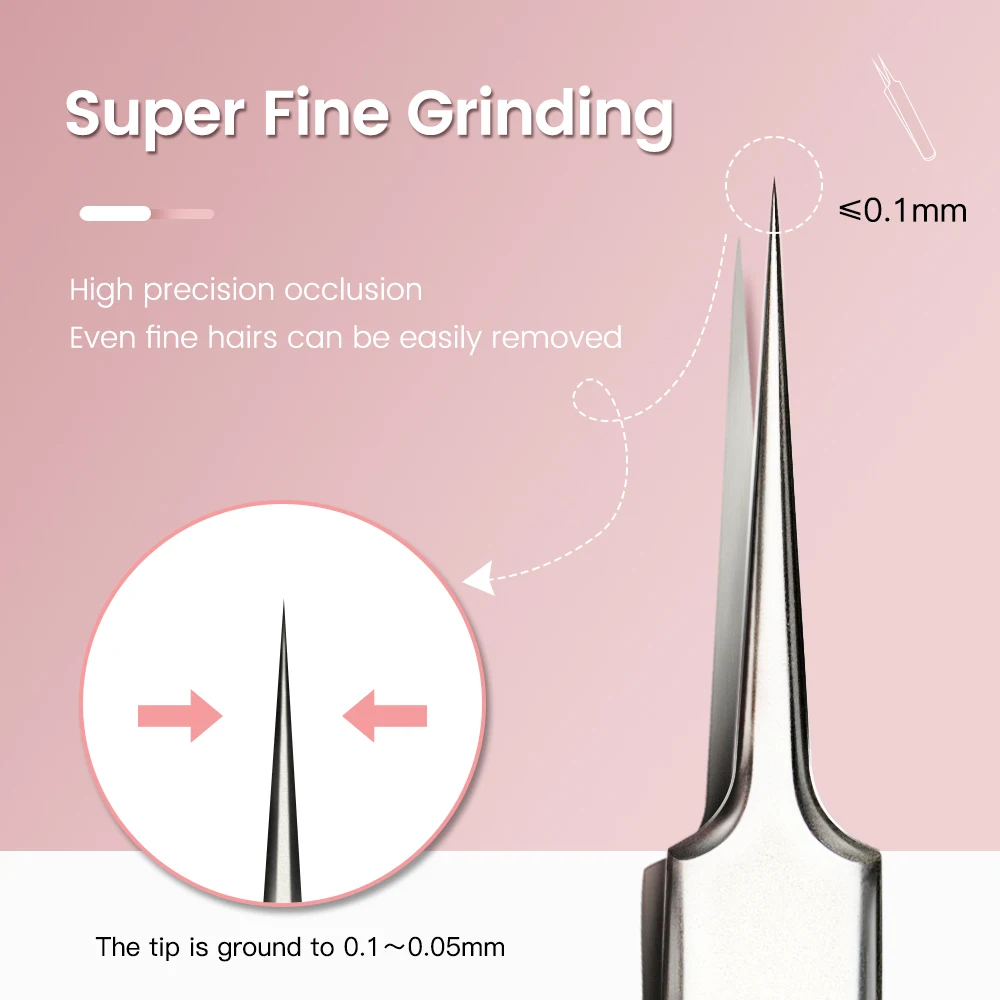 Blackhead Remove Strips German Ultra-fine No.5 Cell Pimples Blackhead Clip 0.1mm Blackhead Remover Tweezers Black Dots Pore Cleaner Acne Needle Tool