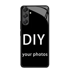 DIY Personalized Tempered Glass Phone Case - Customizable Design - Galaxy A06 4G (Glass DIY Case)