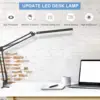 LED Desk Lamp Eye-Caring Adjustable Swing Arm Table Light with Clamp reading lights night light for Study Reading Work Task/Offi 2