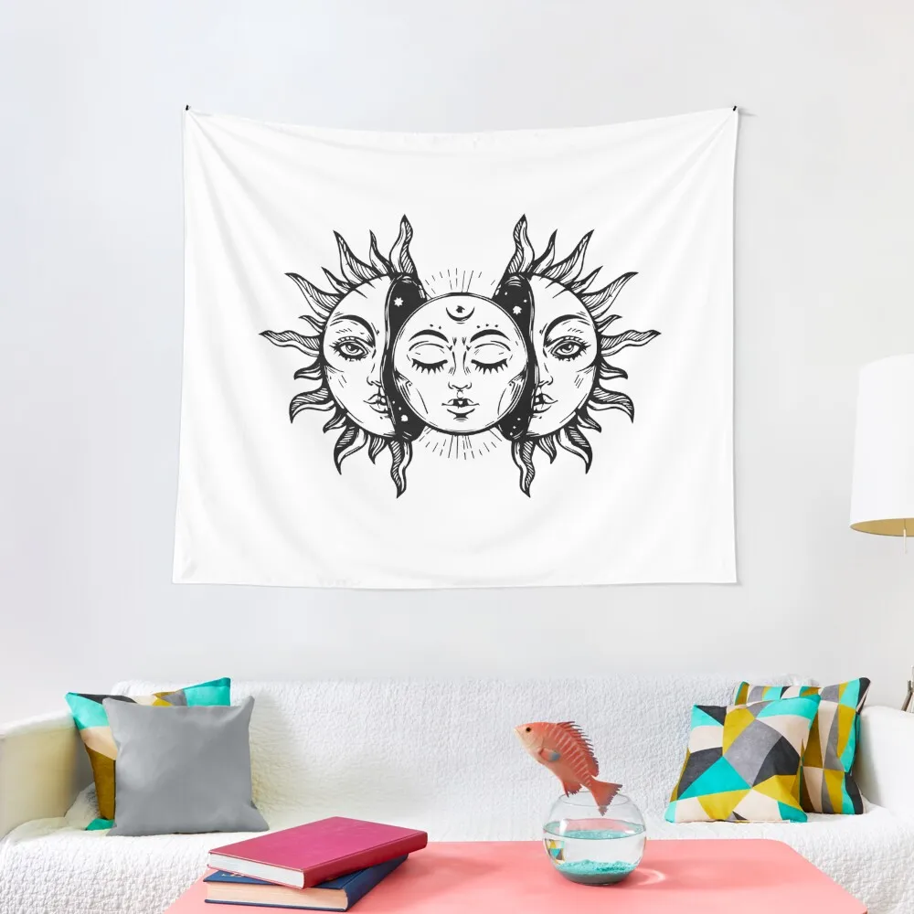 

Sun and Moon Tapestry. Tapestry Christmas decoration outdoor decoration