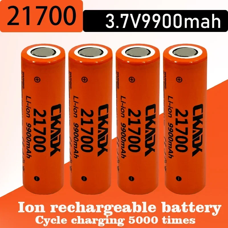 

1-20 large capacity 3.7V 9900mAh 21700 battery 9.5a power 2C rate discharge ternary lithium battery