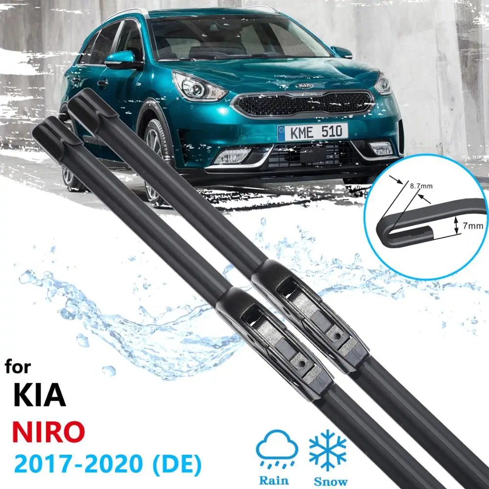 Car Front Wiper Blades for KIA NIRO DE 2017 2018 2019 2020 Windscreen Windshield Car Accessories