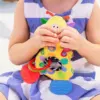 6Types Baby handheld toys rattle music Teether can bite Baby grip training Crib bell Stroller hanging bell Giraffe gift 3