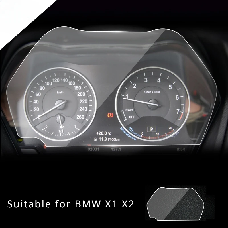 

For BMW X1 X2 2016 2017 2018 LCD Dashboard Screen TPU Protective Film Anti-scratch Speedomete interior Car Accessories